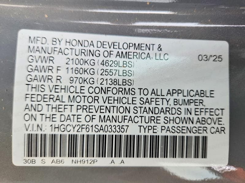 2025 HONDA ACCORD HYBRID EXL 13