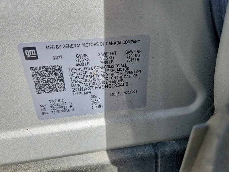 2022 CHEVROLET EQUINOX LT 13