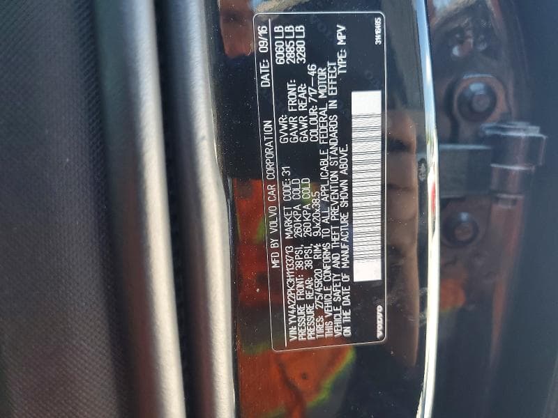 2017 VOLVO XC90 T6 T6 13