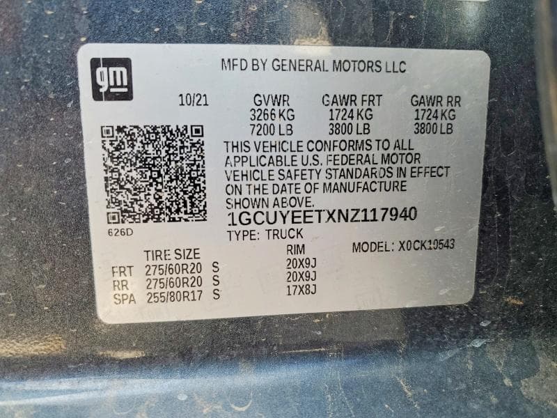 2022 CHEVROLET SILVERADO LTD K1500 RST K1500 RST 12