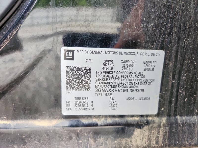 2021 CHEVROLET EQUINOX LT 13