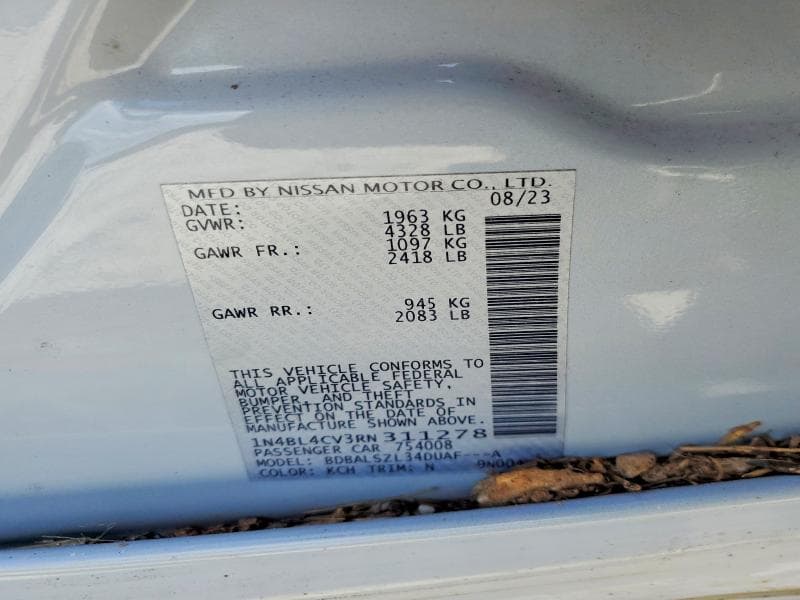 2024 NISSAN ALTIMA SR 12