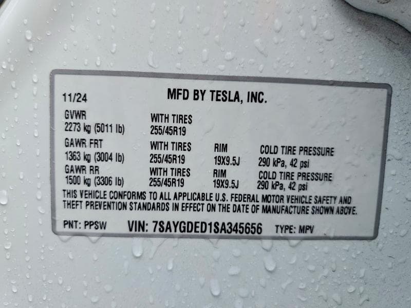 2025 TESLA MODEL Y 12