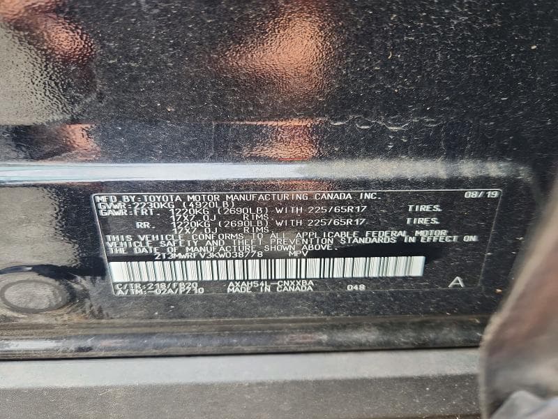 2019 TOYOTA RAV4 LE LE 13