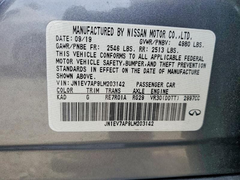 2020 INFINITI Q50 3.0T SPORT 12