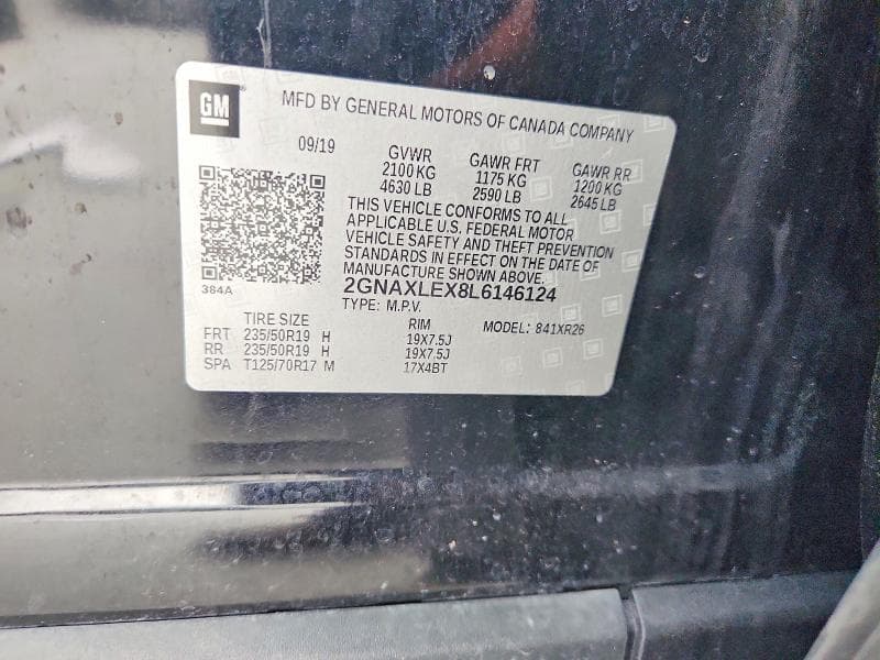 2020 CHEVROLET EQUINOX LT 14