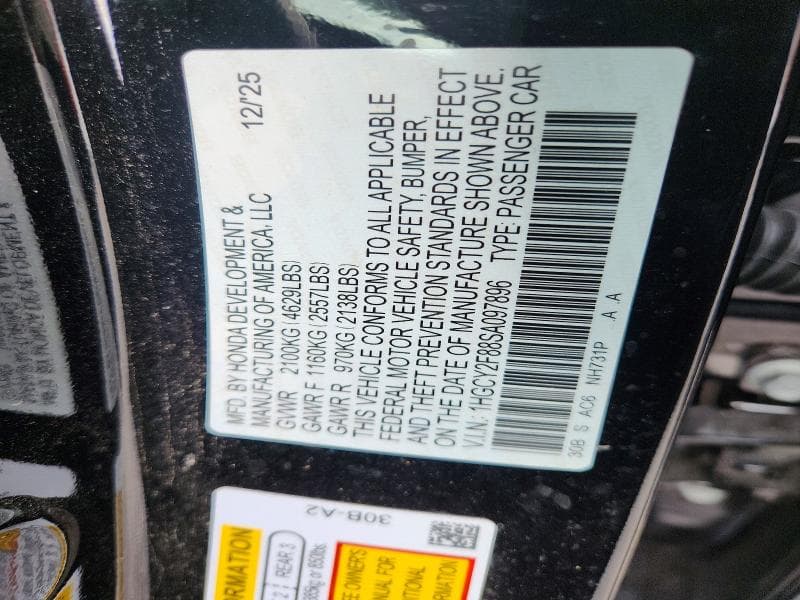 2025 HONDA ACCORD TOURING HYBRID 12