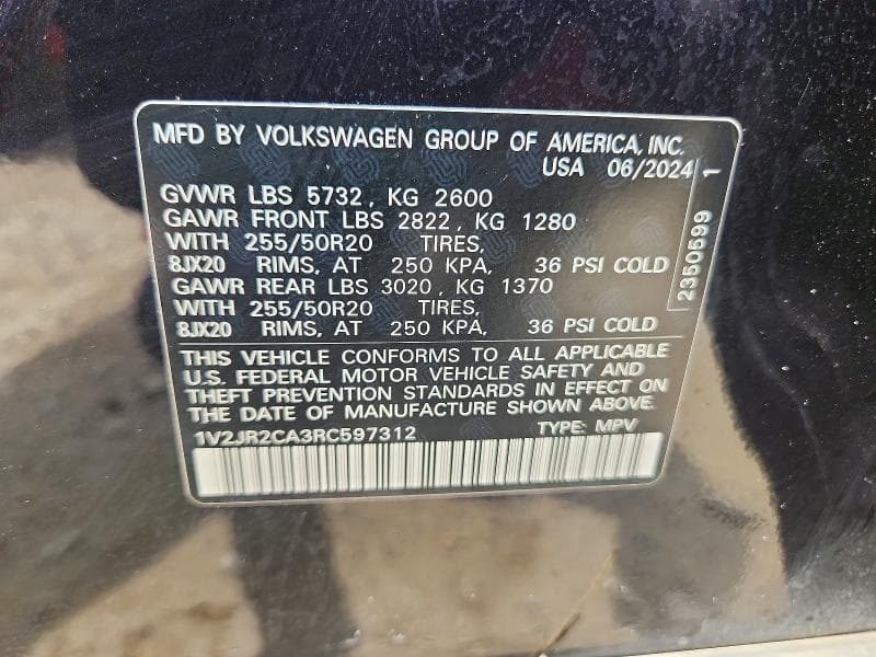 2024 VOLKSWAGEN ATLAS SE SE 14