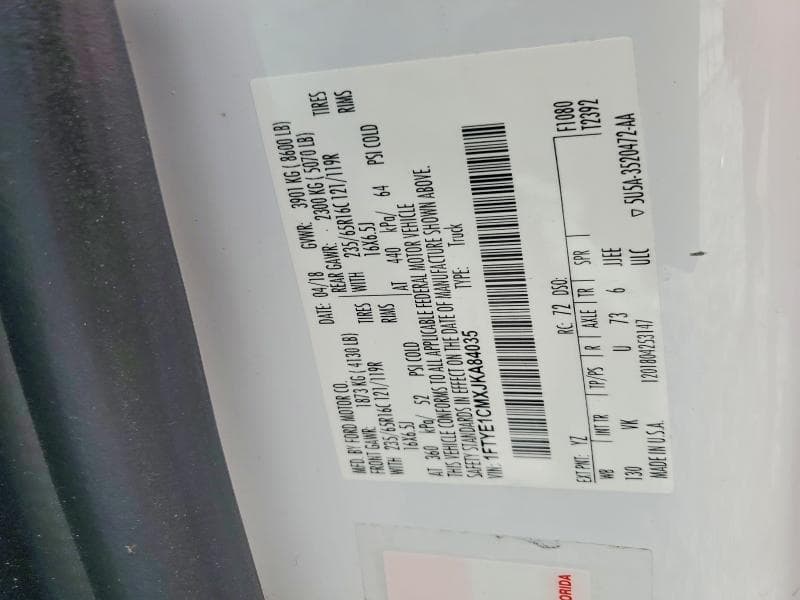 2018 FORD TRANSIT T-150 12