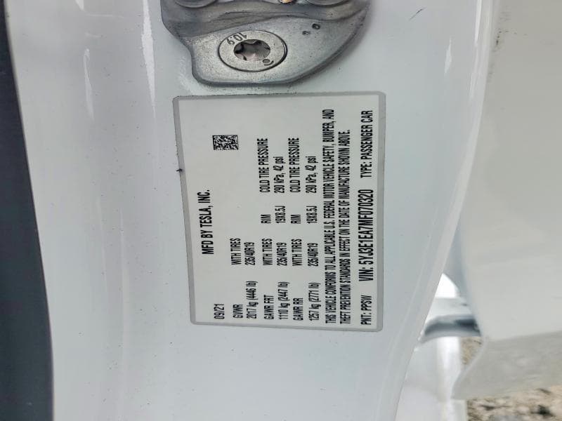 2021 TESLA MODEL 3 13