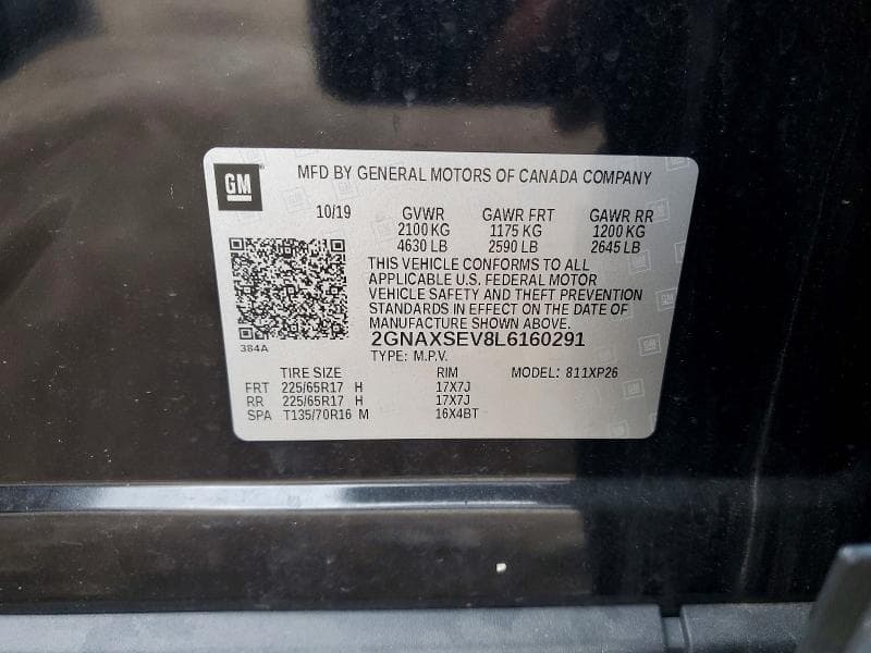 2020 CHEVROLET EQUINOX LS 12