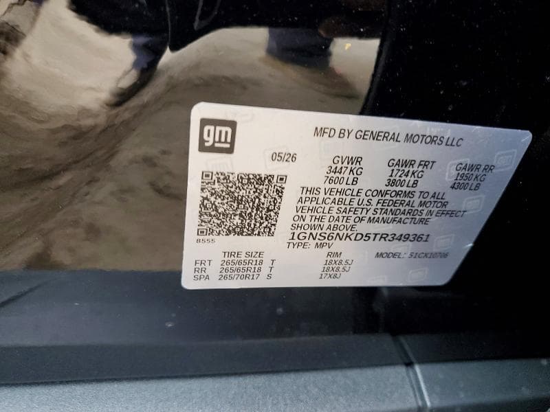 2026 CHEVROLET TAHOE K1500 LT 12