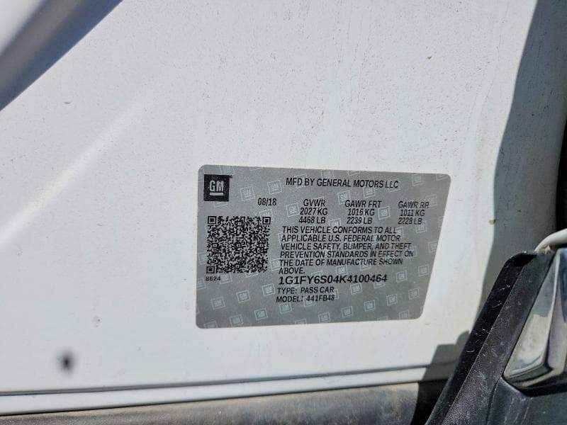 2019 CHEVROLET BOLT EV LT 14