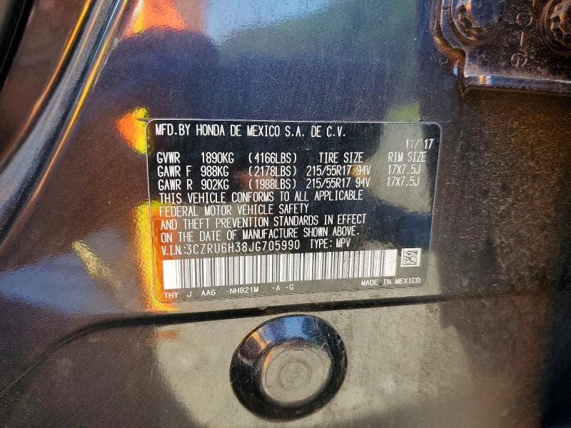 2018 HONDA HR-V LX 13
