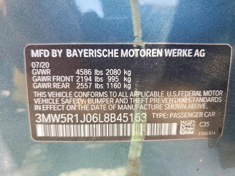 2020 BMW 330I 12