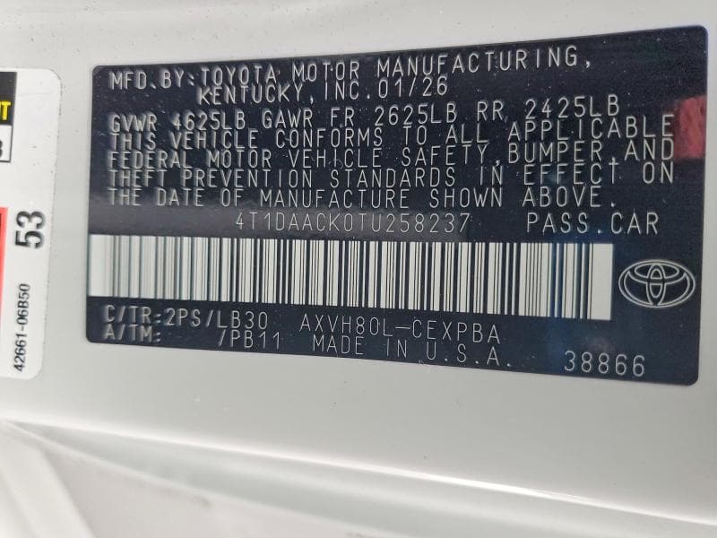 2026 TOYOTA CAMRY XSE 13