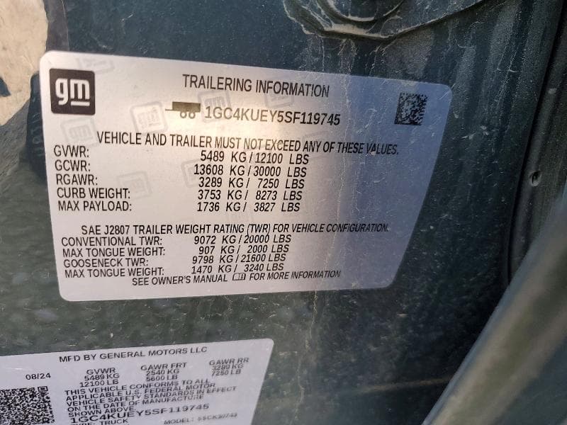 2025 CHEVROLET SILVERADO K3500 LTZ 14