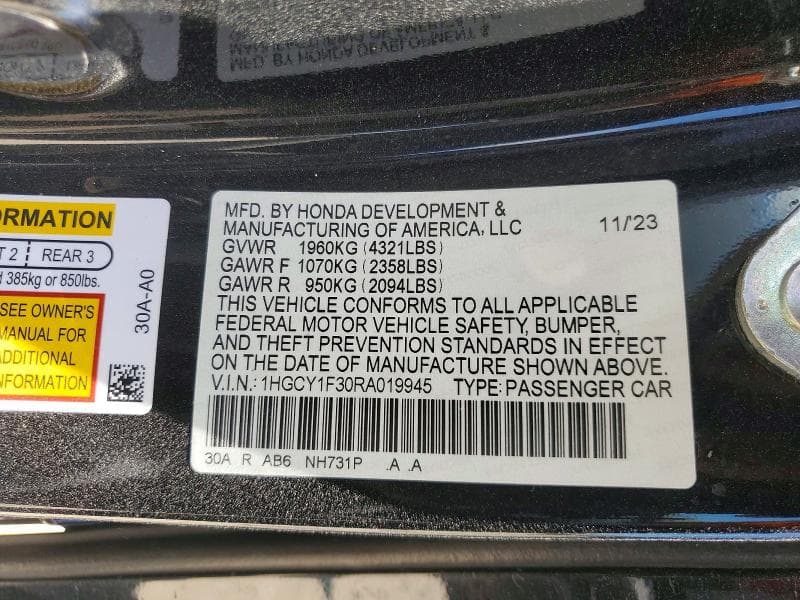 2024 HONDA ACCORD EX 13
