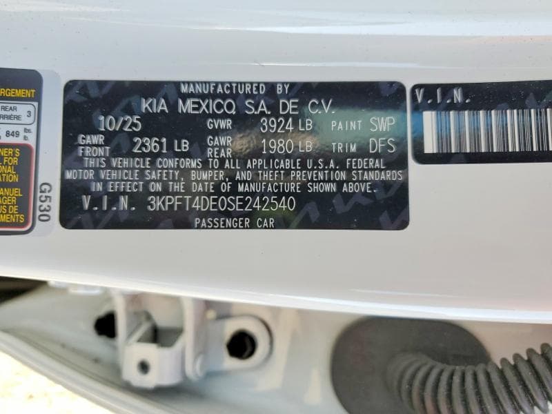 2025 KIA K4 LX 12