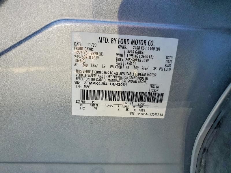 2020 FORD EDGE SEL 14