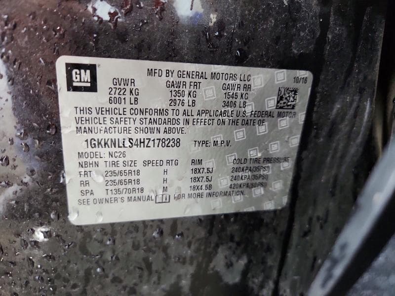 2017 GMC ACADIA SLE 13