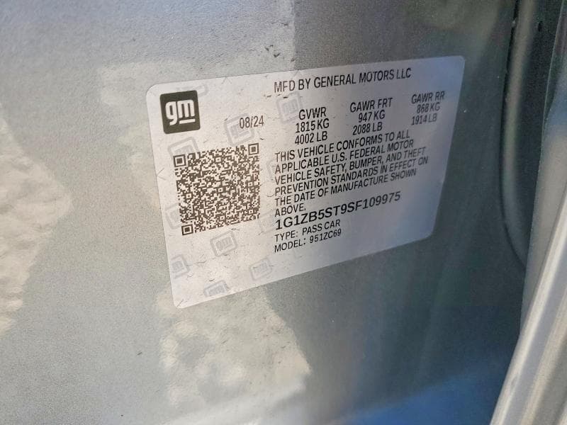 2025 CHEVROLET MALIBU LS 12