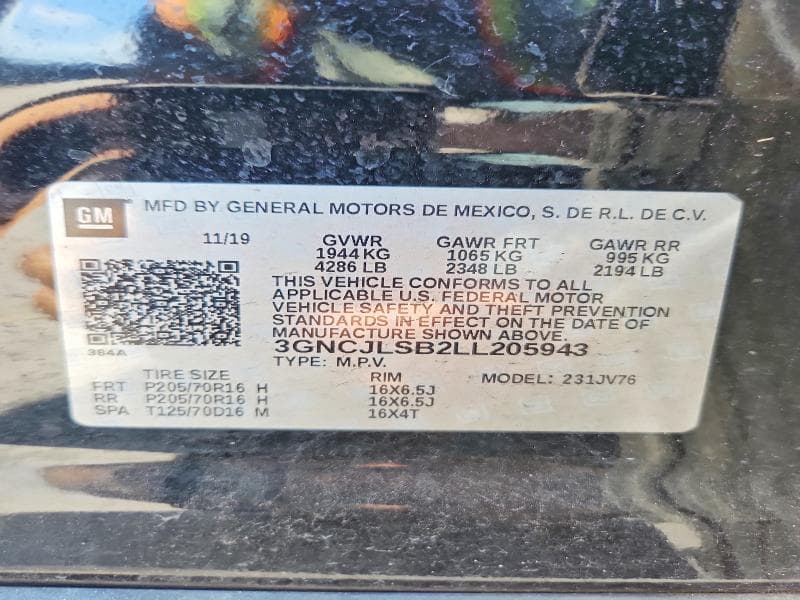 2020 CHEVROLET TRAX 1LT 14