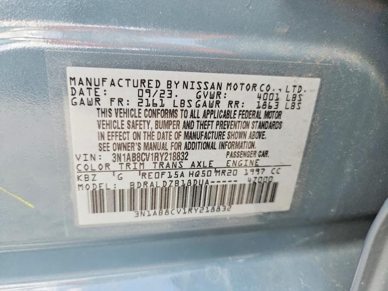2024 NISSAN SENTRA SV SV 12