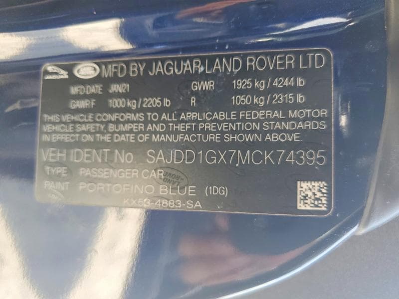 2021 JAGUAR F-TYPE 13