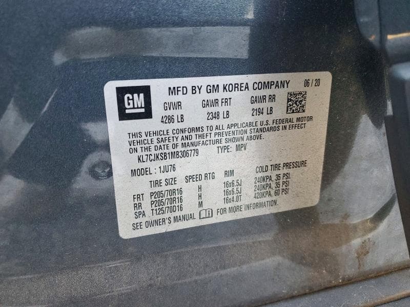 2021 CHEVROLET TRAX LS 13