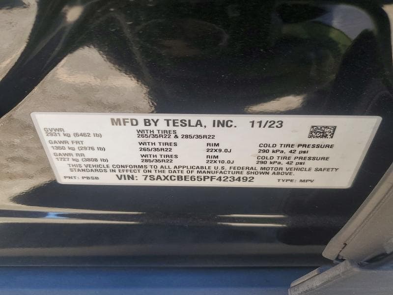 2023 TESLA MODEL X 14