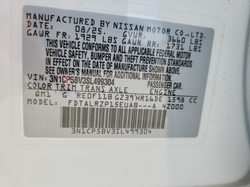 2025 NISSAN KICKS PLAY S S 12