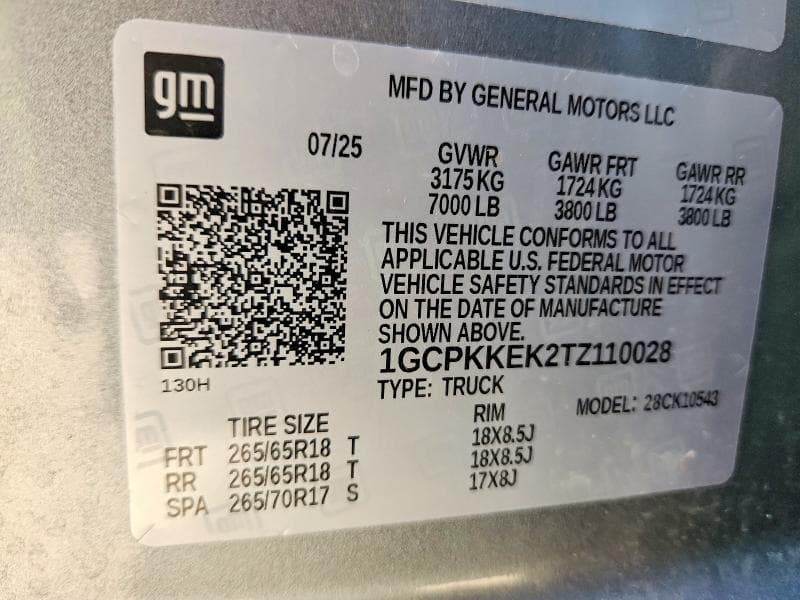 2026 CHEVROLET SILVERADO K1500 LT-L K1500 LT-L 12