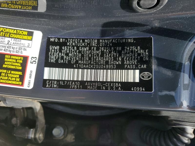 2025 TOYOTA CAMRY SE 13