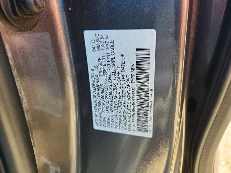 2023 HONDA ODYSSEY TOURING TOURING 13