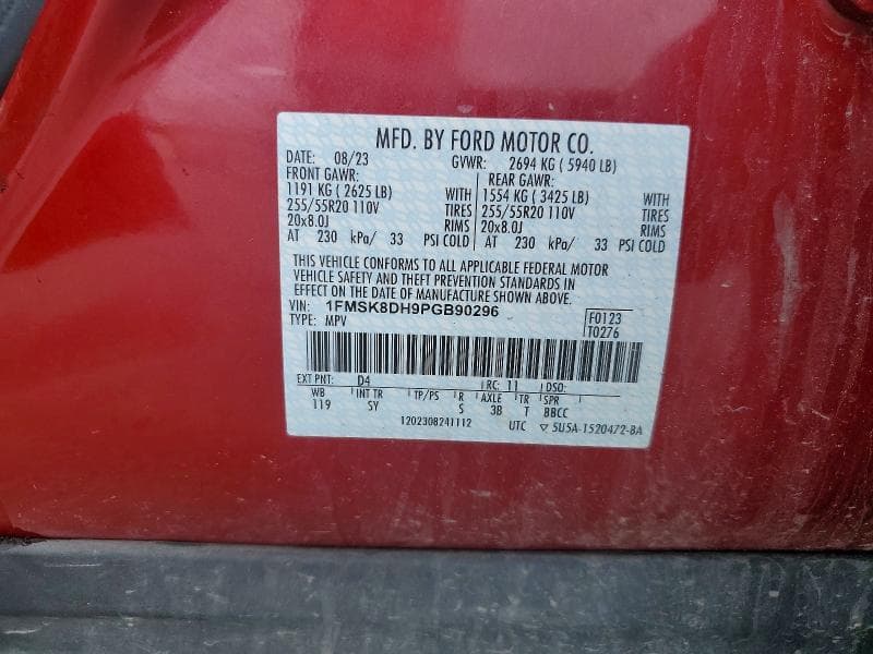 2023 FORD EXPLORER XLT 12