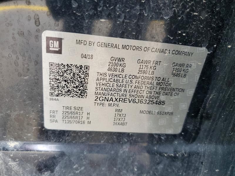 2018 CHEVROLET EQUINOX LS 14
