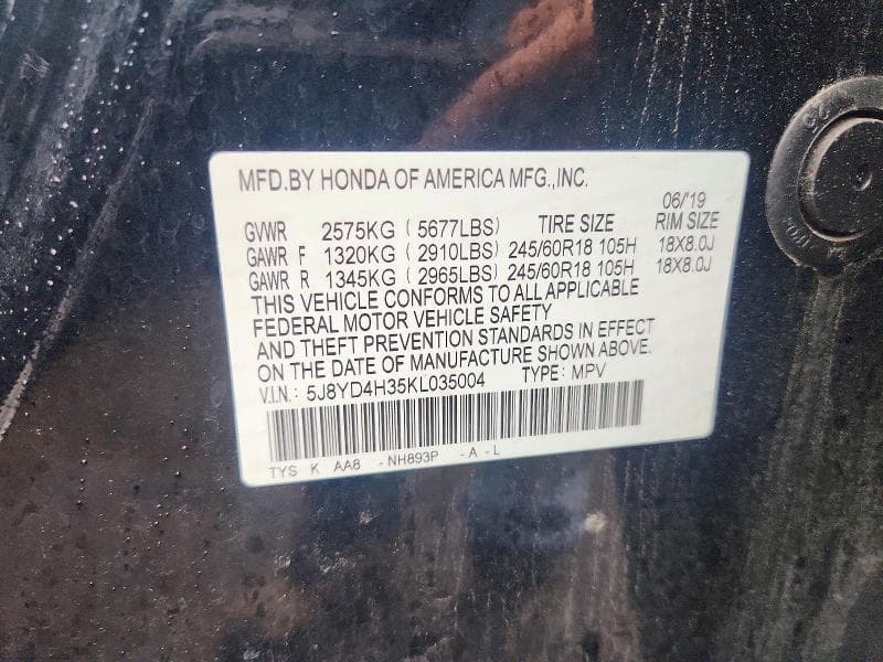 2019 ACURA MDX 13