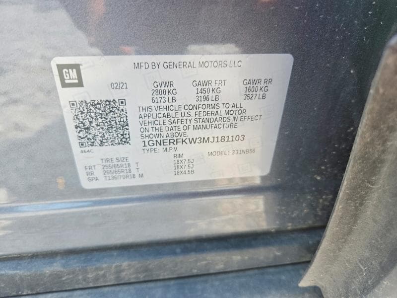 2021 CHEVROLET TRAVERSE LS 13