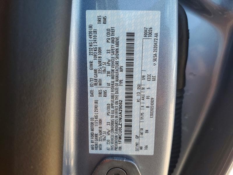 2022 FORD ESCAPE TITANIUM 13