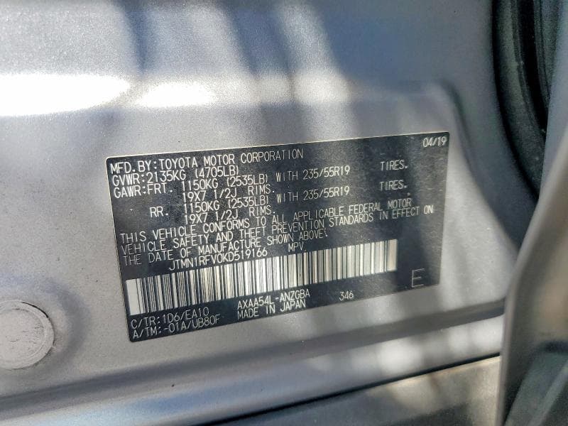 2019 TOYOTA RAV4 LIMITED 12