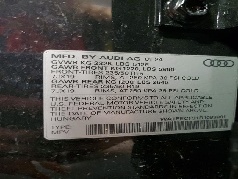 2024 AUDI Q3 PREMIUM PLUS S LINE 45 PREMIUM PLUS S LINE 45 13