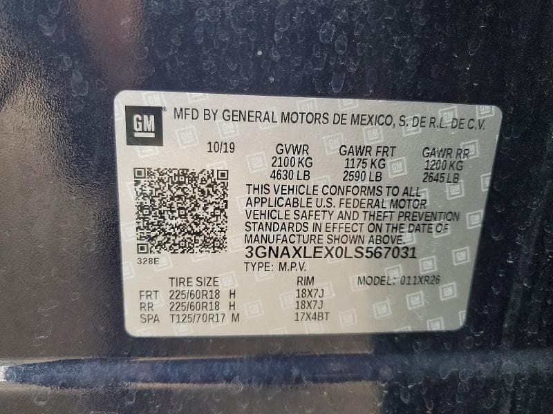 2020 CHEVROLET EQUINOX LT LT 14