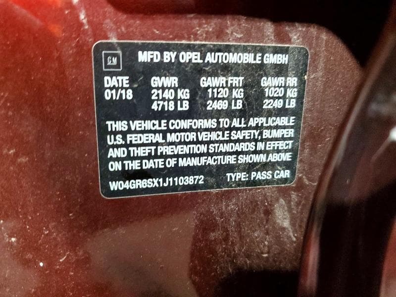 2018 BUICK REGAL ESSENCE ESSENCE 12