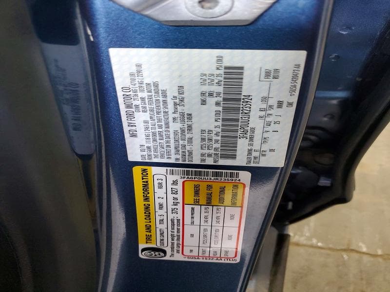 2018 FORD FUSION S HYBRID 12