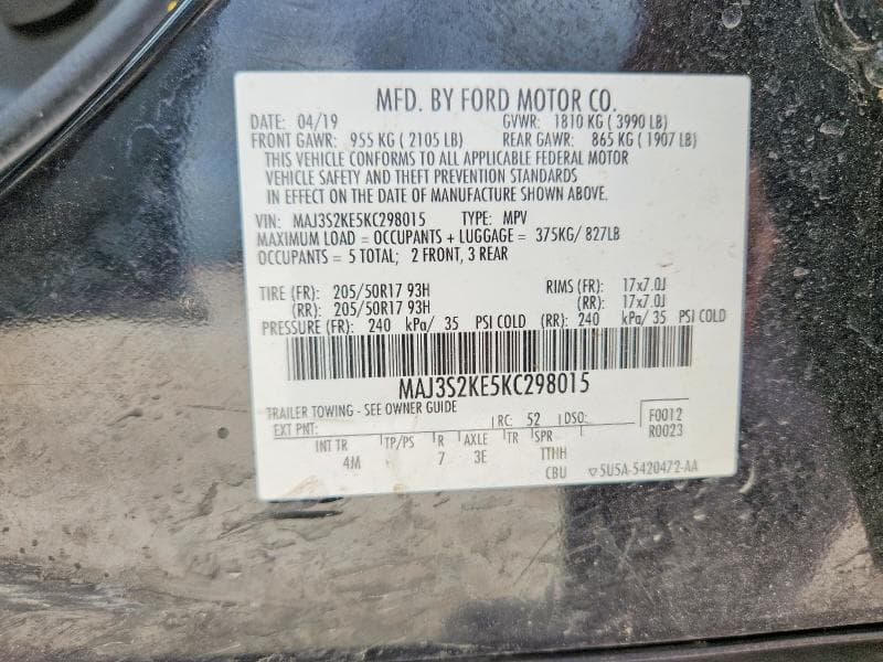 2019 FORD ECOSPORT TITANIUM 12