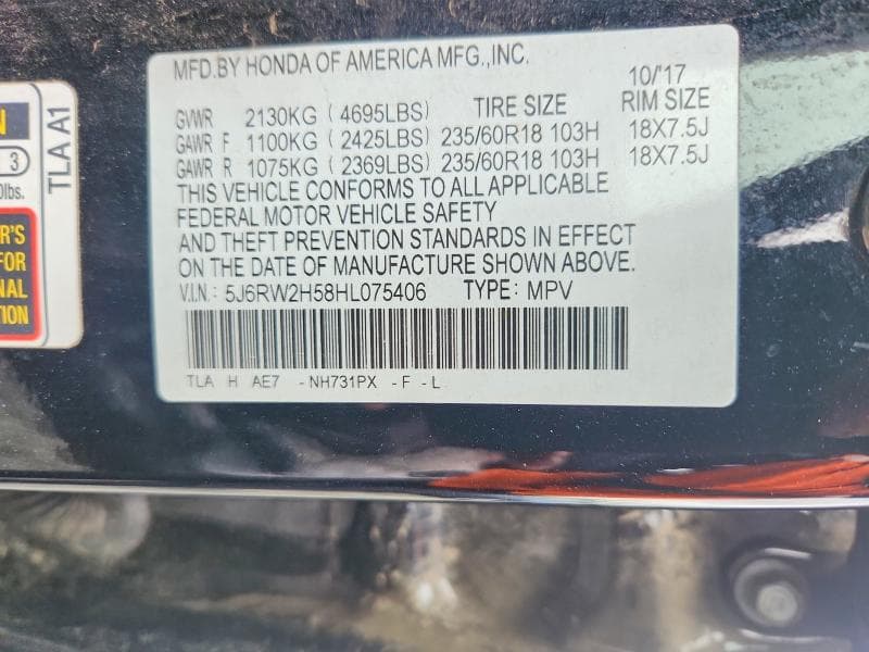 2017 HONDA CR-V EX EX 14
