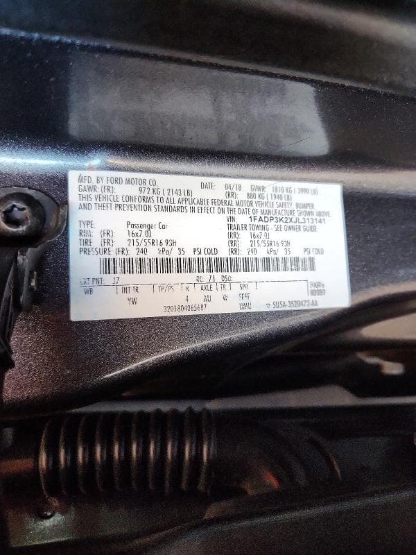 2018 FORD FOCUS SE 12