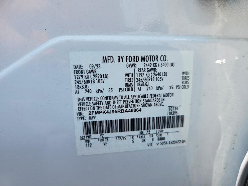 2024 FORD EDGE SEL 14