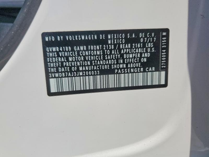 2018 VOLKSWAGEN JETTA SE SE 12